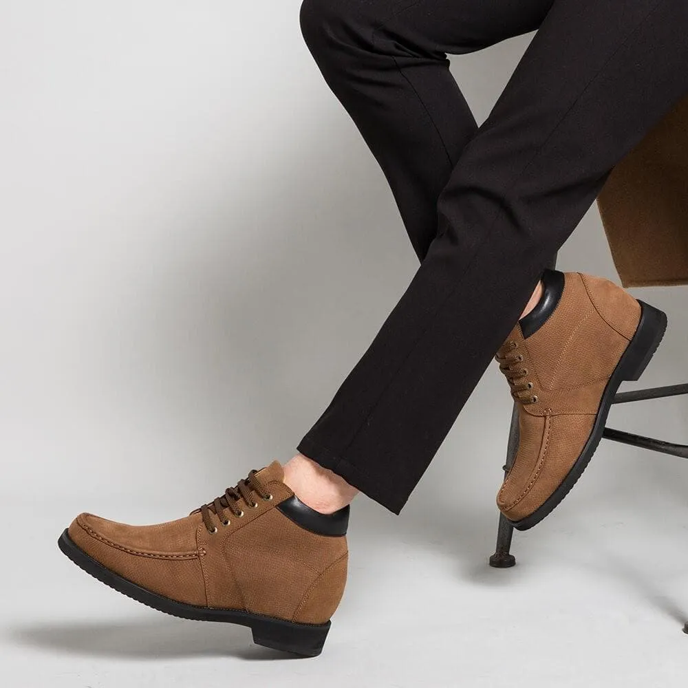 9 CM / 3.54 Inches Taller - CMR CHAMARIPA Elevator Boots Height Increasing Shoes For Men Tall Men Boots