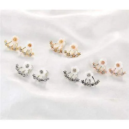 Cute Cherry Peach Blossoms Flower Stud Earrings