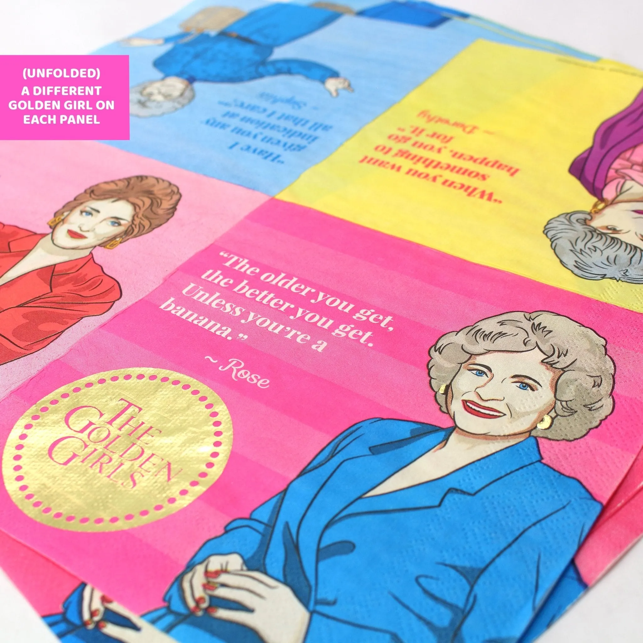 Golden Girls Napkins for Parties & Luncheons (16-Pack)