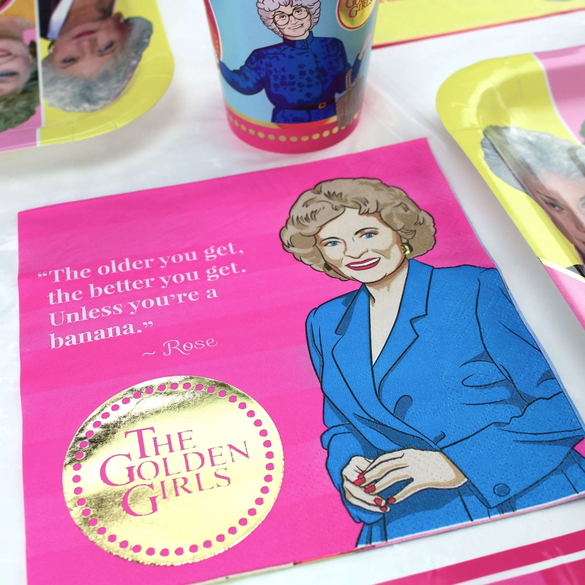 Golden Girls Napkins for Parties & Luncheons (16-Pack)