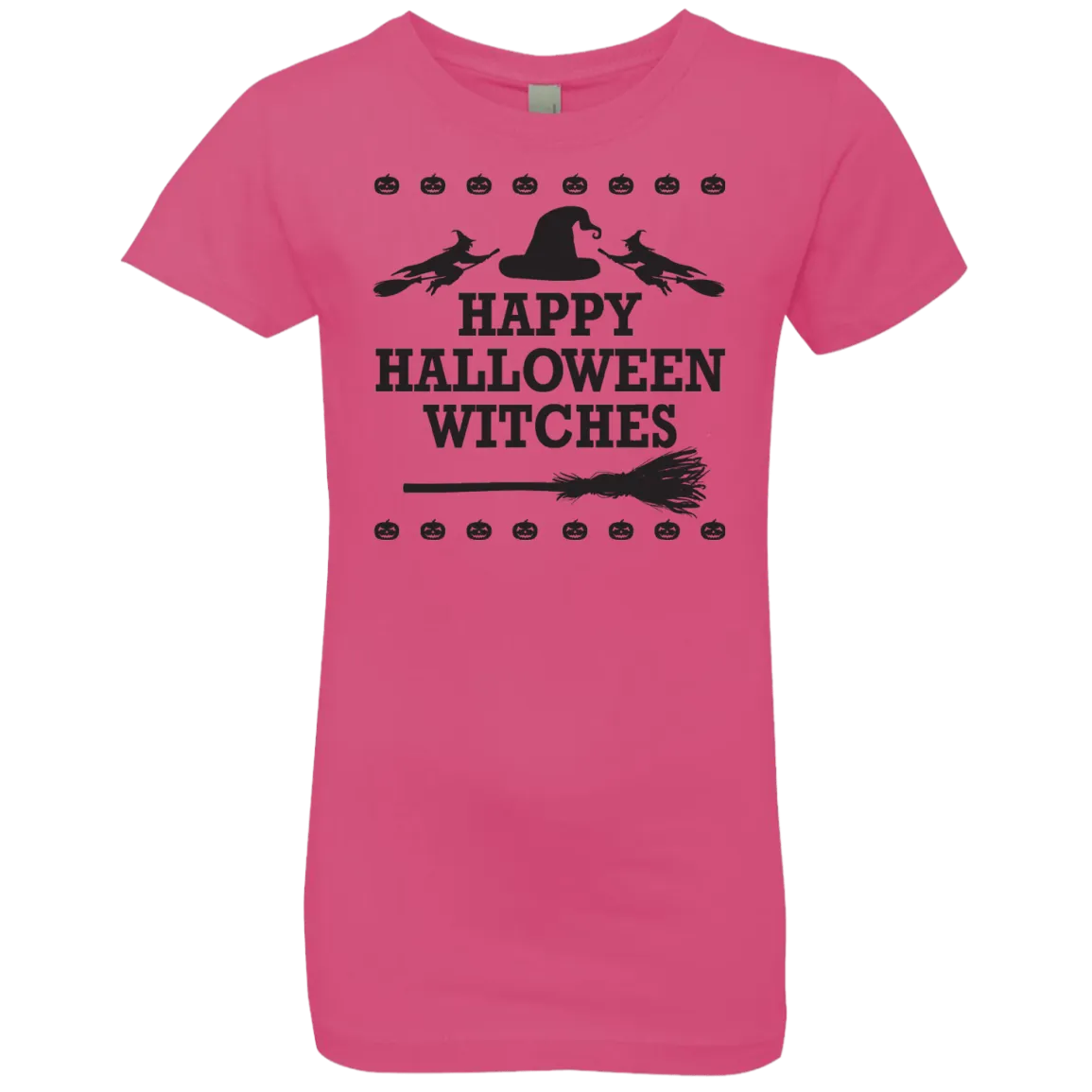 Happy Halloween Witches T-Shirt Halloween Clothes (Girls)