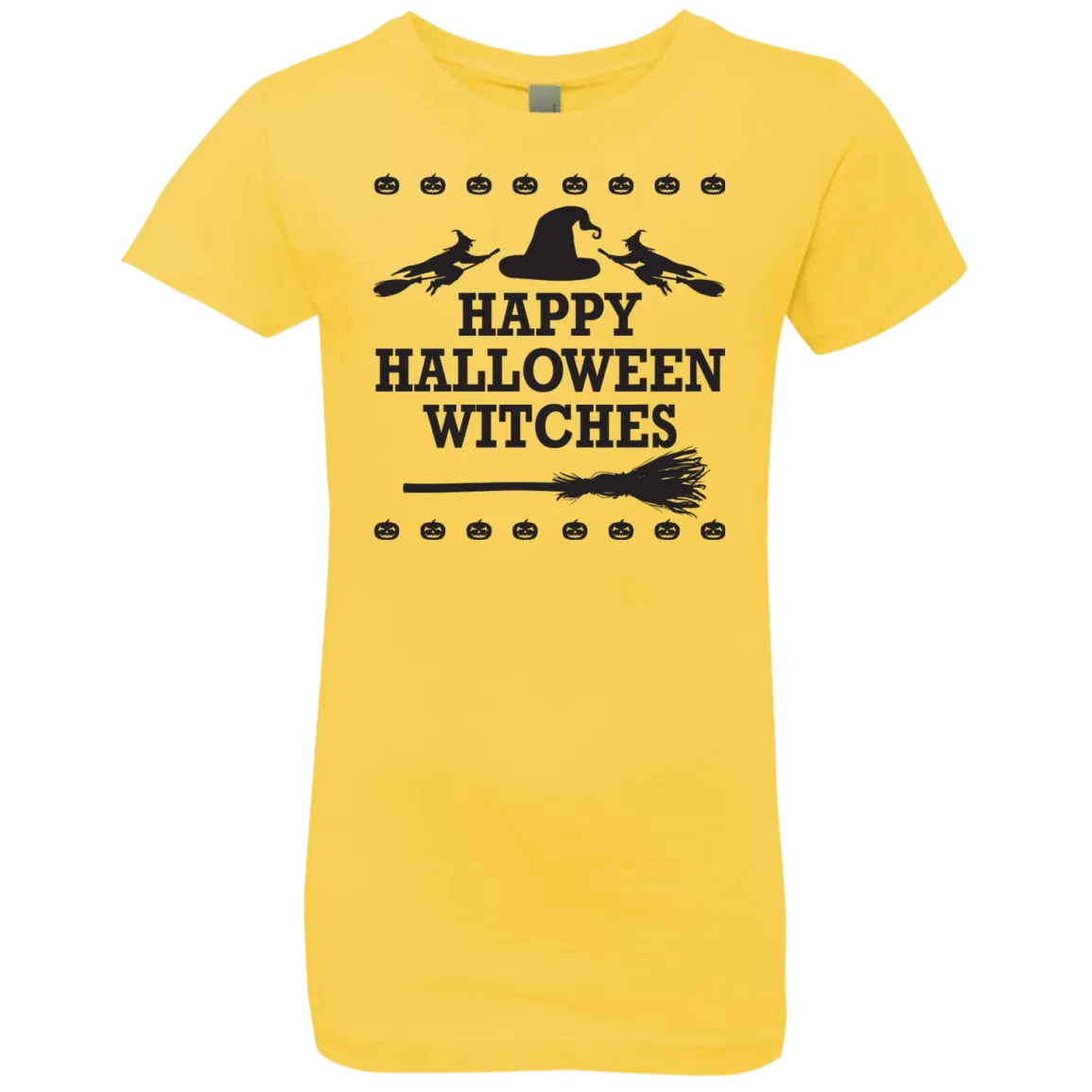 Happy Halloween Witches T-Shirt Halloween Clothes (Girls)