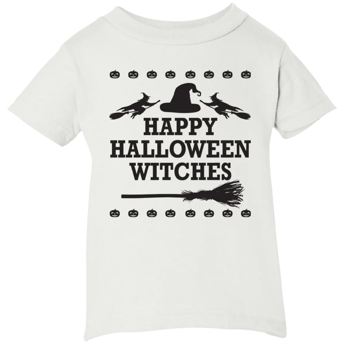 Happy Halloween Witches T-Shirt Halloween Clothing (Infants)