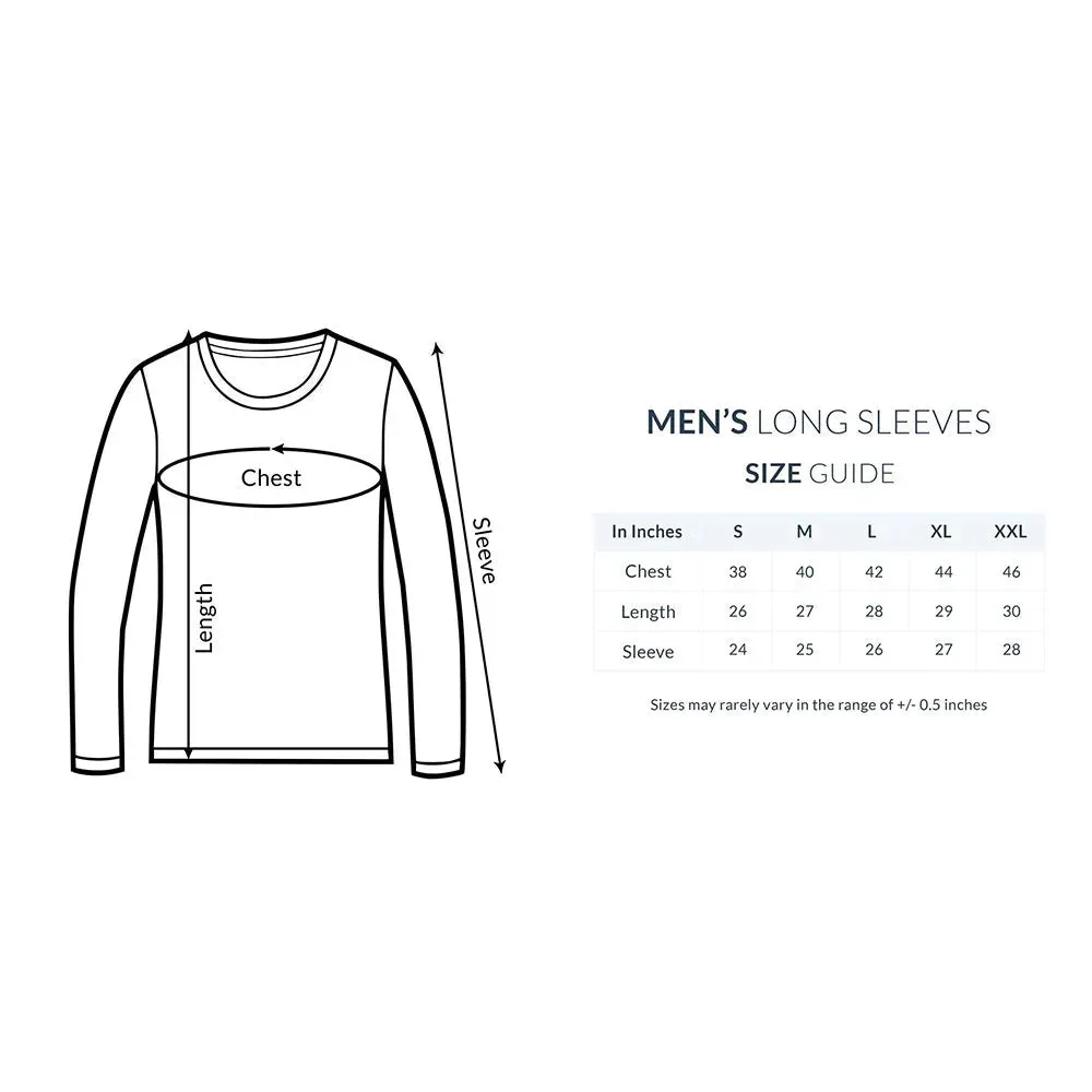Sorry-Ladies Typography Print Full Sleeves Cotton T-shirt for Men