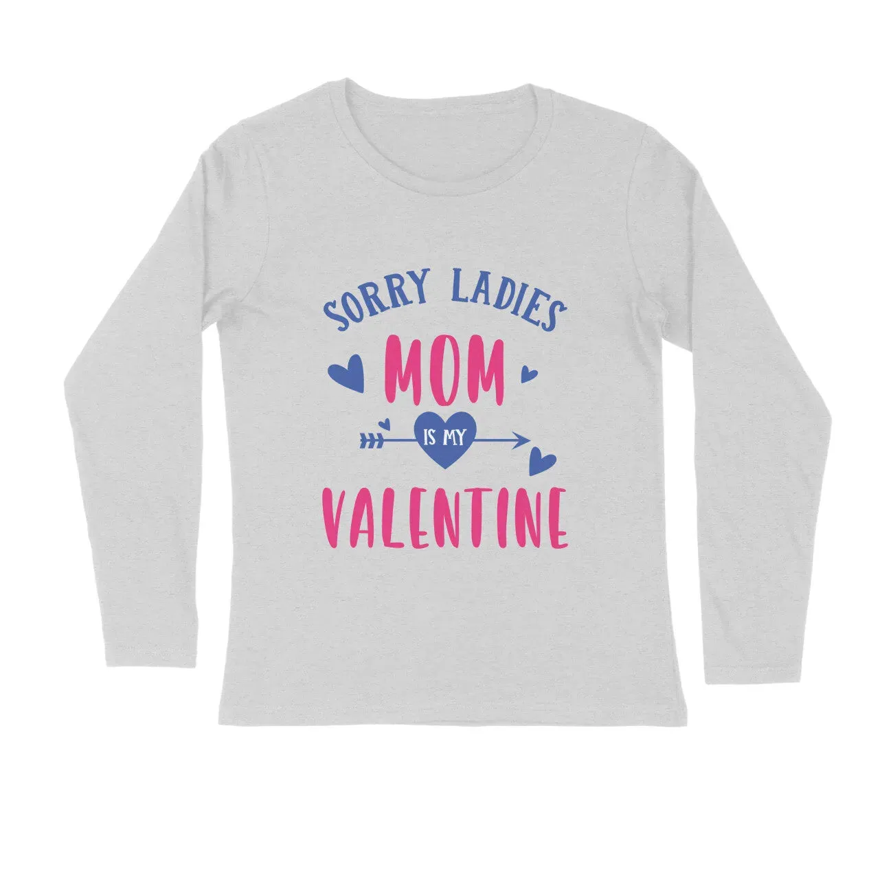Sorry-Ladies Typography Print Full Sleeves Cotton T-shirt for Men