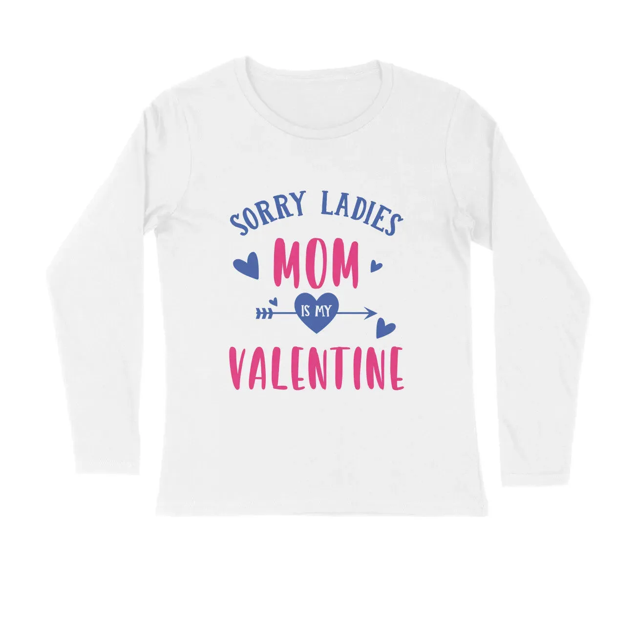 Sorry-Ladies Typography Print Full Sleeves Cotton T-shirt for Men